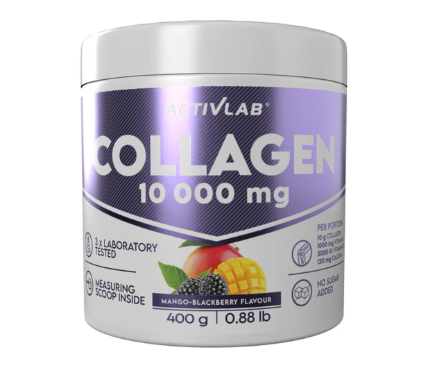 Activlab Collagen 10 000 mg Smak mango - jeżyna (słój 400 g) - 1580651 - zdjęcie